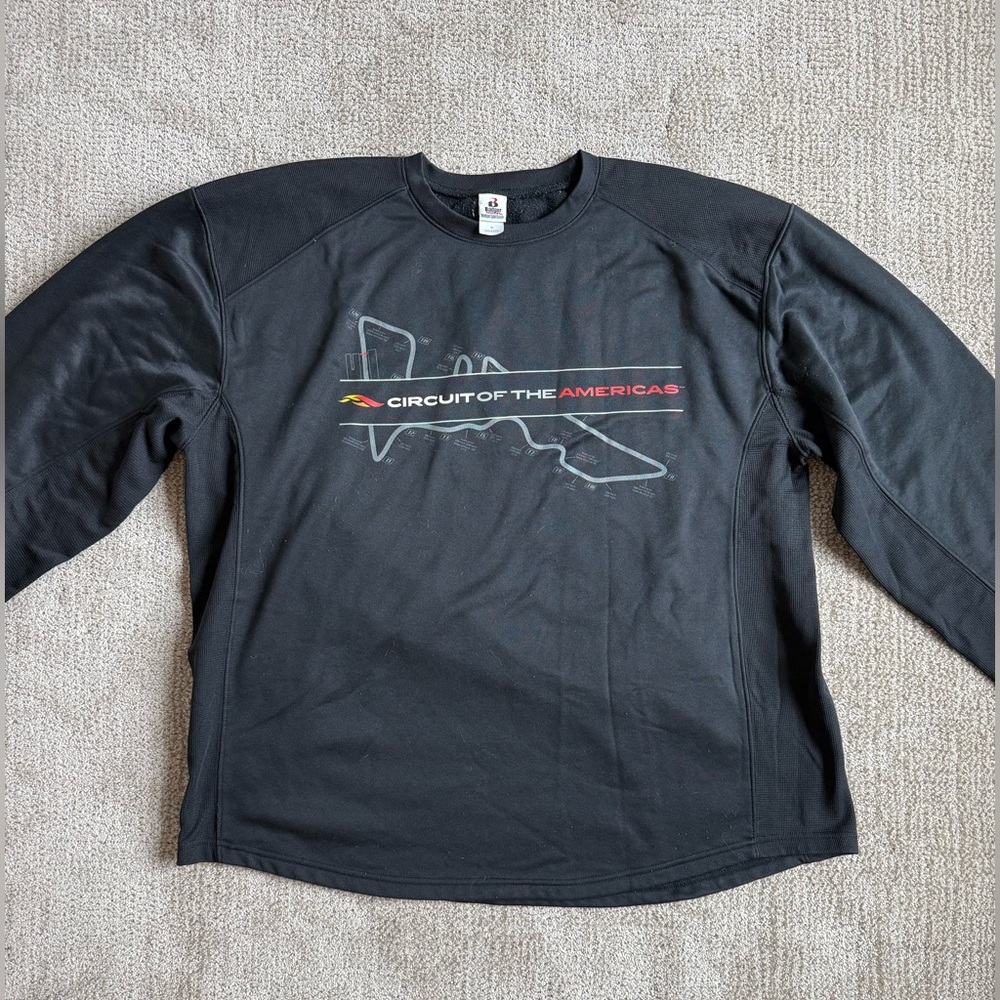 Circuit of the Americas Race Track Black Long Sleeve Shirt